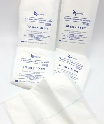 DM 3 APOSITO GASA NO TEJIDA ESTERIL 10 X 20 CM - CAJA X 800 UN
