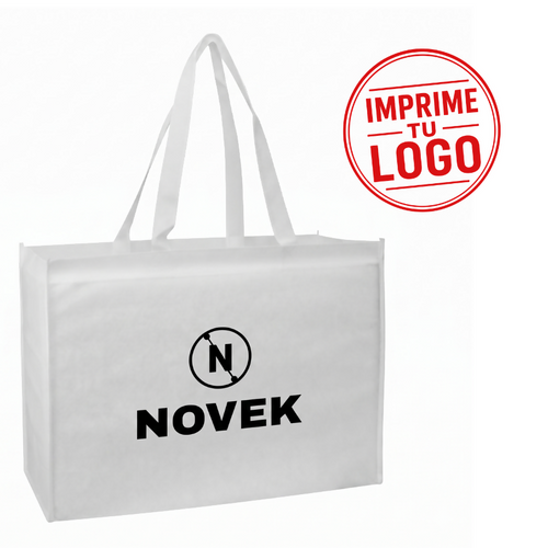 Bolsa Reutilizable Monster ( Blanco, Impresion Un Color)
