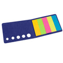 Set De Banderitas Adhesivas ( Azul, Impresion Un Color)