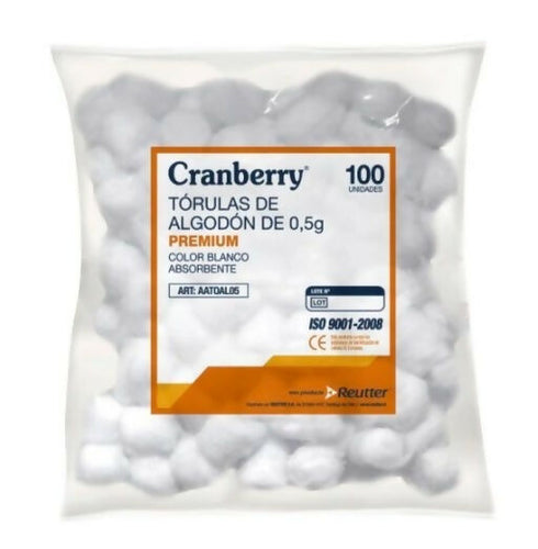 DM 3 TORULAS DE ALGODON 0.5 GR.BOLSA X 100