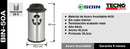 Basurero Acero Inoxidable 50 L Soin