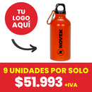 Sport Bottle De Aluminio 420Cc Naranjo (Impresion full color)
