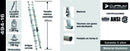 Escalera Telescopica De Aluminio 16 Peldaños 150Kg Cuprum