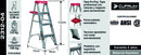 Escalera Aluminio Tijera 4 Peldaños 122 Cm Cuprum