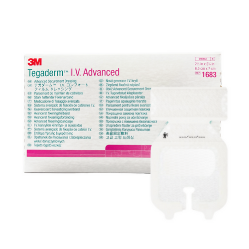 DM 3 TEGADERM IV ADVANCED CATETER PERIFERICO 6.5 X 7 CM - 1683 - CAJA X 100 UN
