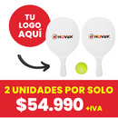 Set Paletas De Playa Premium Blanco (Impresion Full color)