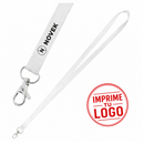 Lanyard Porta-Credencial (Blanco, Impresion Un Color)