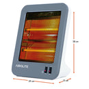 CALEFACTOR CUARZO VERTICAL 800W HQ80