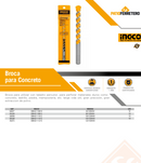 BROCA PARA CONCRETO INDUSTRIAL 6X100MM INGCO DBM2110610