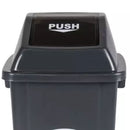 Basurero 60 Litros PVC Gris Oscuro