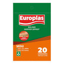 Pack 20 Bolsas Mini Zipper Europlas 250 Ml Transp.S Alimento