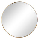 Espejo Decorativo Forma Redonda 100X1.8 Cm Dorado Genoa