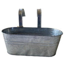 Macetero para Baranda de Metal 24x15 cm Metalico