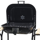 Parrilla A Carbon 62X104 Cm Negra Acero