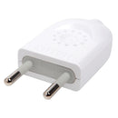 Enchufe Macho Volante 2P Blanco