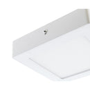 Panel sobrepuesto cuadrado LED 12 W.