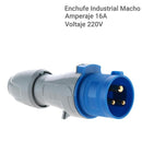 Enchufe Industrial Macho Volante 16 A 2P+T 220V