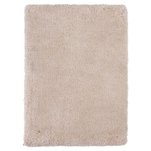 Alfombra Shaggy 60x115 cm Poliester Beige