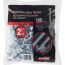Tornillo Techo Madera 2-1/2 Pulg 12 Mm 100 Unidad(Es)