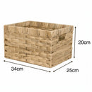Canasto Fibra Rect34X25X20 L