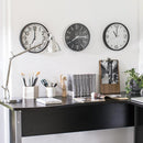 Reloj redondo 30x30x4 cm negro