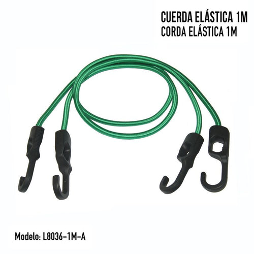 Bungee Elastico Sujecion Carga 100 Cm Pack 2 Unidades