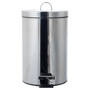 Papelero Redondo 20 Litros Metal Gris
