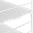 Repisa Vintage Acero 2 Nivel(Es) 60X24X20 Cm Blanco