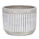 Macetero Vitoria De Ceramica 33X26 Cm Gris