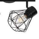 Barra 2 Luces Metal Negro
