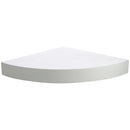 Repisa Esquina Melamina 1 Nivel(es) 25x3.8x25 cm Blanco