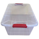 Caja Vitalbox 36X28X53 Cm 38 L Transparente/Rojo