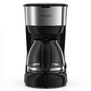 Cafetera Electrica 750 Ml 600 W Negro/ Plateado