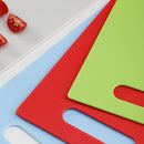 Set 4 Tablas de Cortar de Plastico 18.3x28 cm Azul/verde/gris/rojo