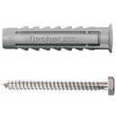 Tarugo Nylon SX10mm + Tornillo 6x60mm 10 unidades
