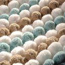 Piso bano algodon 40x60 cm aqua.