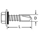Tornillo Autoperforante Metal 3/4 5.50 mm 4 unidad(es)