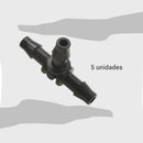 Set de tee para microtubo plastico 5 unidades