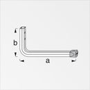 Gancho Pared aluminio 175x80mm