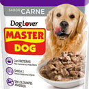 Alimento humedo trocitos jugosos para perros senior, sabor carne 85g