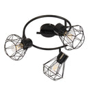Barra 3 Luces Metal Negro