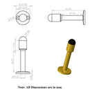 Tope De Puerta Pared 25X73X27 Mm