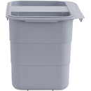 Basurero Para Puertas 6.56 Litros Plastico Gris