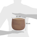 Macetero Ceuta De Ceramica 22X18 Cm Beige