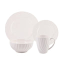 Juego de Vajilla 16 Piezas Ceramica Turin Blanco