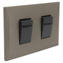 Interruptor doble + 1 placa 10 A Nobile Terra