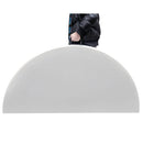 Mesa Plegable Redonda Acero 180X74X180 Cm Blanco