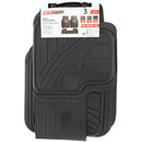 Set de Cubrepisos Antideslizante Universal Negro/gris 3 Piezas