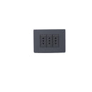 Enchufe triple 10A armado S32 grey