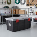 Baul Organizador 45X40X94 Cm 100 L Negro/ Gris